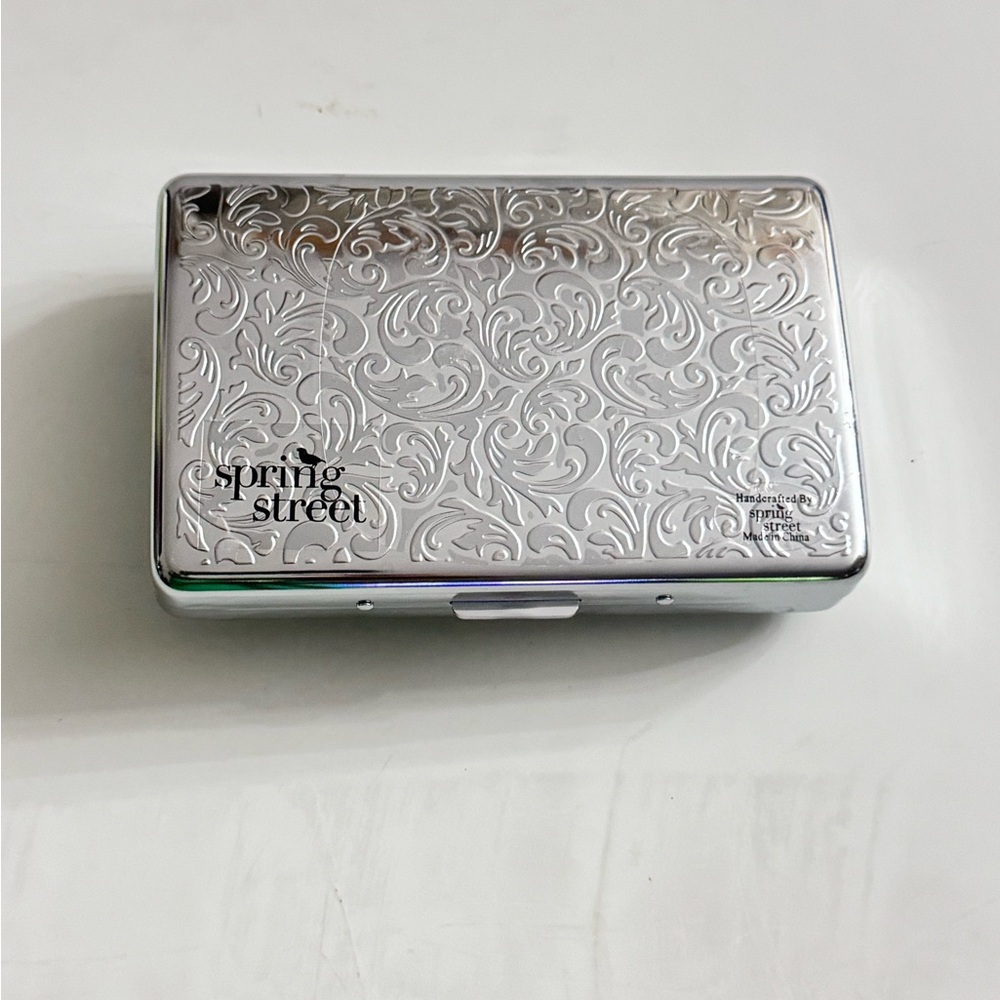 SPRING STREET DESIGN SEMI PRESIOUS CARD HOLDER WITH TURQUOISE STONE BEE - Picture 2 of 5